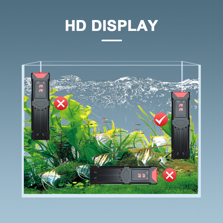 Smart Aquarium Heater | Titanium Alloy, LED Display, 100W–500W | Safe Bio Zone