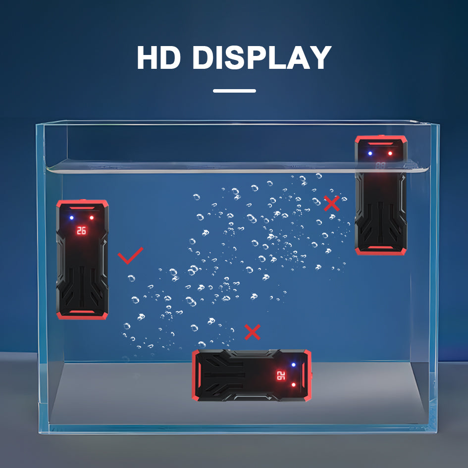 Smart Aquarium Heater | Titanium Alloy, LED Display, 100W–500W | Safe Bio Zone