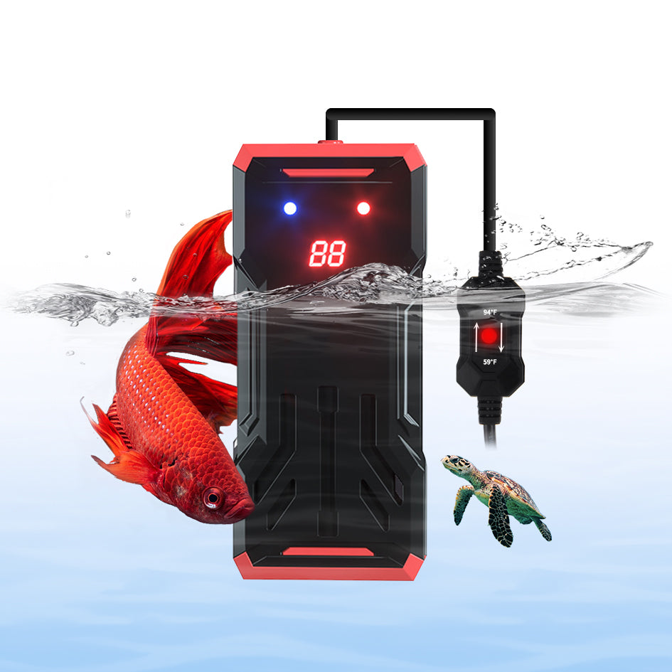 Smart Aquarium Heater | Titanium Alloy, LED Display, 100W–500W | Safe Bio Zone