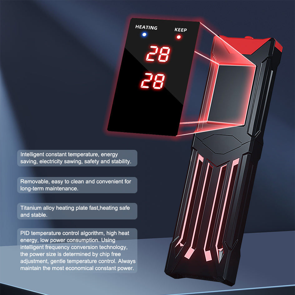 Smart Aquarium Heater | Titanium Alloy, LED Display, 100W–500W | Safe Bio Zone