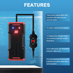 Smart Aquarium Heater | Titanium Alloy, LED Display, 100W–500W | Safe Bio Zone